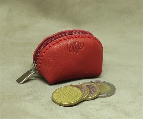 leather small coin purse